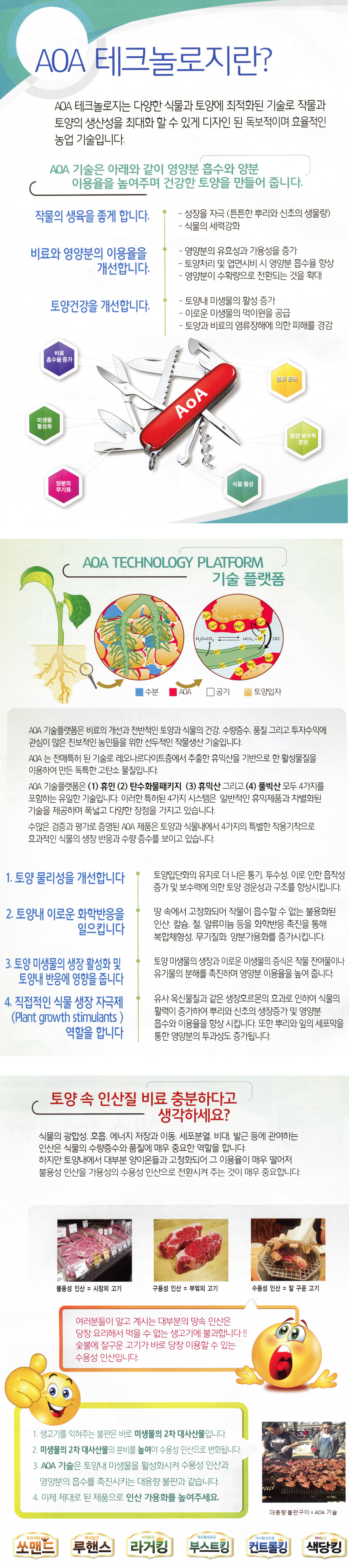 [FMC코리아 색당킹 1L 천연식물생리활성 AOA해결사 인산]